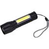 Torcia LED tascabile 20x 90x20 cm nero