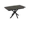 - Tavolo allungabile da pranzo Filis nero 145x90x476 cm