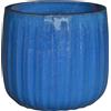 Vaso per piante in ceramica smaltata 36x32.5 cm blu