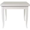 Tavolo allungabile da pranzo Verona bianco 90x90x78 cm