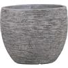 Vaso per piante rotondo in GRC 24x24x20 cm bianco