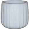 Vaso per piante in ceramica smaltata 23x21 cm bianco