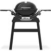 Weber Barbecue a gas Weber Q1200 1 bruciatore con 2 ripiani laterali nero