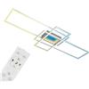 Briloner Plafoniera LED Misy 5700 lm CCT 111x42 cm cromo