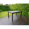 Tavolo allungabile da giardino in alluminio 135/270x90xH75 cm