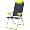 Sedia da giardino pieghevole in alluminio e textilene 60x76 cm H 108 cm