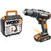 Trapano avvitatore a percussione Worx WX371 20V/2Ah con caricatore