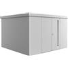 Biohort Casetta da giardino Biohort in metallo Neo 4D sp.0,5 mm argento 11,5 m² 2 p.