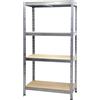 Scaffale in kit legno e metallo 4 piani in FSC 120x60x180 cm
