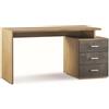 Scrivania in kit 3 cassetti Sarmog 154x55x76 cm noce stelvio