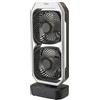 Ventilatore da tavolo Cordless USB due ventole 3 velocità 12W