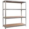 OBI Scaffale in acciaio zincato e legno 4 ripiani 180x160x60 cm