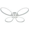 - Plafoniera LED Farfalla 2650 lm dimmerabile L 55 cm 38W 3000-6000K bianco