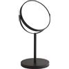 Specchio ingranditore Anna 5x bifacciale nero matt
