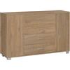 Mobile cassettiera in kit Sarmog 4 cassetti 112x70x41 cm noce