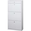 Scarpiera in kit Sarmog 3 ante 1 cassetto 127x63x29 cm 15 paia bianco