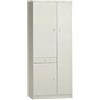 Armadio multiuso Sarmog 3 ante 1 cassetto bianco 77x34x h183 cm
