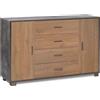 Mobile cassettiera in kit Sarmog 4 cassetti 112x70x41 cm marrone scuro