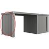Parete laterale per casetta Biohort Neo 2A/2B/2C/2D grigio scuro