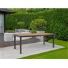 Tavolo da giardino in alluminio e polywood Niagara 190x90 cm