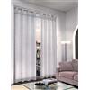 Tenda con anelli Mandy 140x280 cm grigio