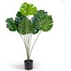 Pianta artificiale in plastica Monstera h120 cm
