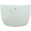 Plafoniera in vetro Bridge 2xE27 40x40 cm bianco