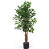 Pianta artificiale in plastica ficus h120 cm