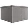 Biohort Casetta da giardino Biohort in metallo Neo 4D sp.0,5 mm gr.quarzo 11,5 m² 2 p.