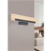 Applique LED Eglo Camacho 1 luce Nero Marrone 9,6 W