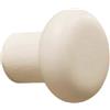 Set 2 pomoli in legno di faggio Ø 24 mm laccato bianco