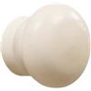 Set 2 pomoli in legno di faggio Ø 26 mm laccato bianco