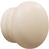 Set 2 pomoli in legno di faggio Ø 33 mm laccato bianco