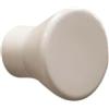 Set 2 pomoli in plastica Ø 22 mm bianco