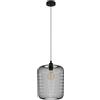 Lampadario a sospensione Eglo Wrington Ø30xH110 cm acciaio nero