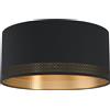 Eglo Plafoniera Eglo Esteperra 1 luce Nero Oro E27 40 W