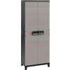 Toomax Armadio da esterno alto 3 ripiani e portascope in plastica 66x40xH172 cm