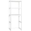 Scaffale lavanderia in plastica 2 ripiani 75x57xH187 cm