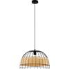 Eglo Lampada a sospensione Eglo a 1 luce Anwick Ø 50 cm Nero naturale