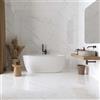 Piastrella in gres effetto marmo venato bianco 60x120 cm 1,44 m²
