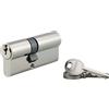 Cilindro di sicurezza SA nichelato 30x40 mm meccanismo 5 pin 3 chiavi