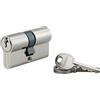 Cilindro di sicurezza SA nichelato 27x27 mm meccanismo 5 pin 3 chiavi