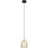 Lampadario a sospensione Eglo Ciudadela Ø18xH110 cm acciaio ottone bianco