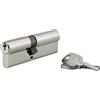 Cilindro di sicurezza STD nichelato 40x50 mm meccanismo 5 pin 3 chiavi
