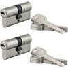 Thirard Cilindro di sicurezza Trafic6 Set 2KA 30x30 mm 10 chiavi identiche