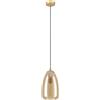 Eglo Lampada a sospensione Eglo Alobrase Ø20xH110 cm acciaio vetro ambra