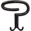Appendiabiti in zama 9,6x13,4 cm nero verniciato