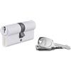 Thirard Cilindro di sicurezza STD 35x35 mm meccanismo 5 pin 3 chiavi bianco