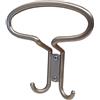 - Appendiabiti in zama 125x105 mm nickel satinato