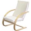 - Poltrona in legno e tessuto imbottito 67x78xh95 cm naturale